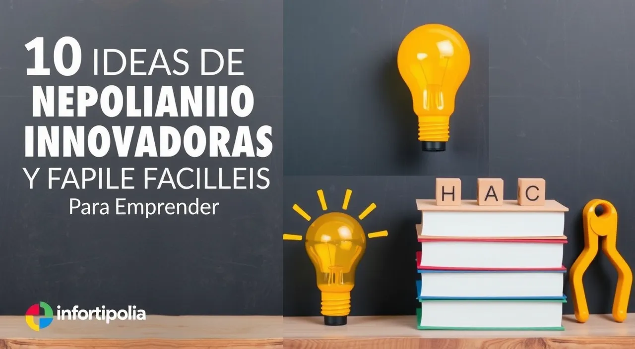 10 Ideas de negocio innovadoras y fáciles para emprender