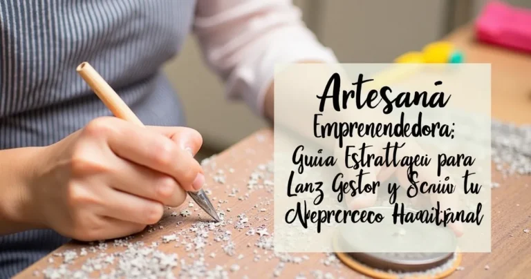 Artesanía Emprendedora: Guía Estratégica para Lanzar, Gestionar y Escalar tu Negocio Artesanal