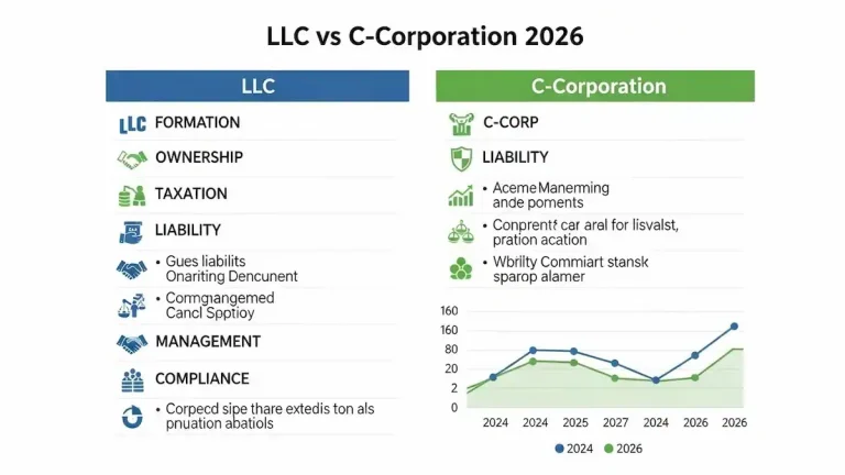 De la Idea al Negocio Rentable: El Roadmap Imbatible 2 LLC vs C-Corporation 2026