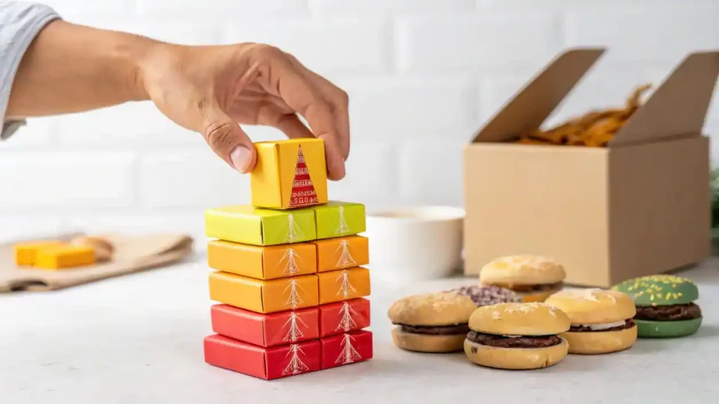 Inicio - Español 5 Una persona elige un producto auténtico y rechaza productos sobrevalorados, simbolizando la tendencia del de-influencing en el marketing honesto.