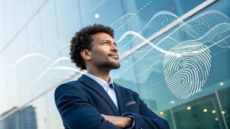 Emprendedor Imbatible sonriendo, simbolizando la autenticidad y la estrategia humana como clave del éxito en el nuevo SEO de Google.