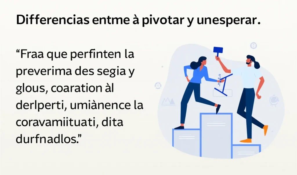 Diferencias entre pivotar y perseverar