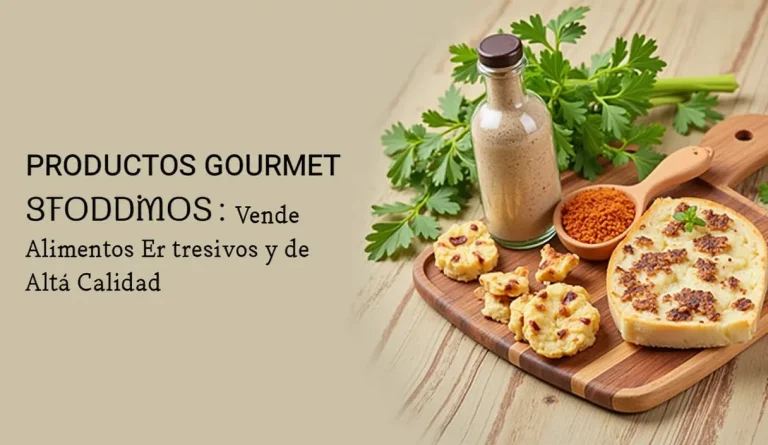 Productos Gourmet Artesanales: Vende alimentos exclusivos y de alta calidad.