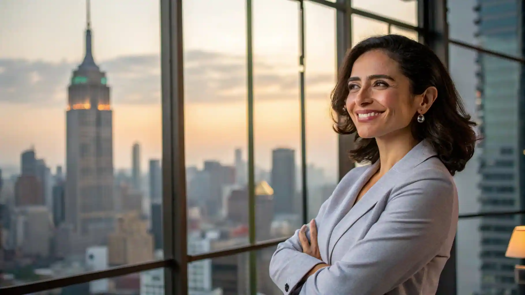 Apoyos para Emprendedoras en CDMX 2025: Guía para Obtener tu Crédito 1 Mujer emprendedora en la Ciudad de México, sonriendo con confianza en su negocio, con el Ángel de la Independencia de fondo.