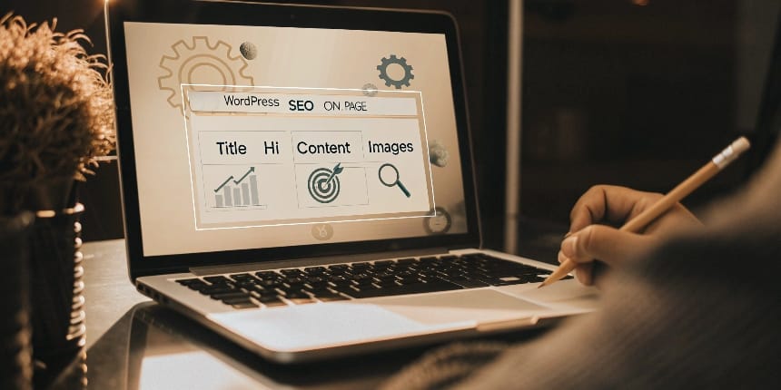 Emprendedor Imbatibleoptimizando su SEO On-Page con un checklist en WordPress, aplicando la guía paso a paso.