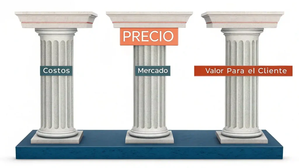 Análisis 360 del sistema de 3 anclajes para la fijación de precios: Costos, Mercado y Valor para el Cliente, la base de un negocio rentable.